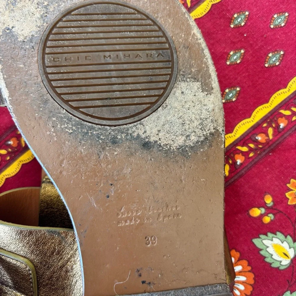 Chie Mihara Wasy Metallic Sandals in Shina Bronce - Picture 4 of 4